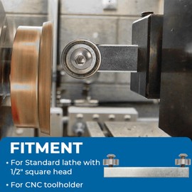 MOTOQUEEN Small Stock Centering Tool, Lathe Bump Roller, Truing Tool, 0XA, AXA, BXA, 1/2" Quickly Center Workpieces Before Machining