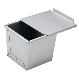 Shinkensha Baker's Bread Pan Mold with Lid 0.5 Piece Size 32 3.7 x 3.7 x 3.7 inches (95/85 x 95/85 x 95 mm)