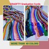 GRADFTY Double Gold Graduation Honor Cords for Graduation 2025, National