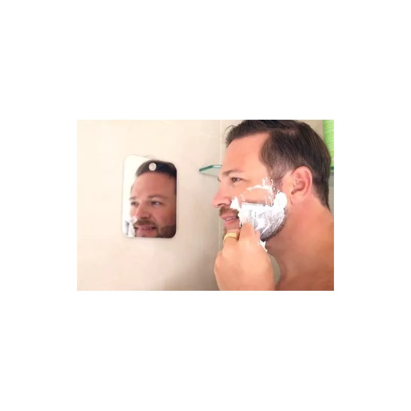 Q-BICS Espejo Antivaho Para Ducha Q-bics, Rectangular Y Redondo,