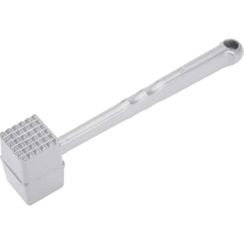 Westmark Fleischhammer, Länge: 21,5 cm, Aluminium, lebensmittelechte Spezialbeschichtung, Robusto, Silber,