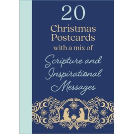 DaySpring - Christmas Postcard Book with a Mix of Scripture and Inspirational Messages - 20 Christmas Postcards (U1003)
