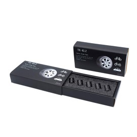 TK-KLZ 5Pcs Chrome Car Tire Valve Stem Caps for Honda Acura CDX MDX TLX NSX RDX RLX Decorative Accessories