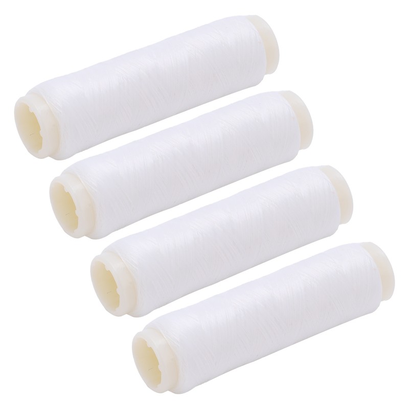 4pcs 100/200m Invisible Nylon Fishing Rubber Band Line High Elastic