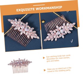 VICASKY Bridal Hair Comb with Elegant Rhinestone Design Waterdrop Shape Hair Accessory for Weddings Parties Special Occasions for Women