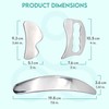 COZLOW 3-in-1 Muscle Scraper Tool Set - Skin Scraping Massage