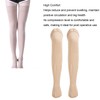 3XL Beige Open Toe Compression Stockings Thigh High 23‑32mmHg Toeless