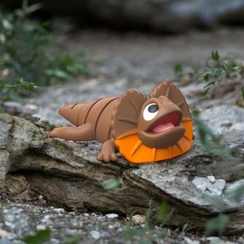 Tofer's Miniatures Articulated 3D Printed Toy Figur Fidget Toy for Autism ADHD - 3D Printed Gift Fidget Toy for Kids (Baby Frilled Neck Lizard)