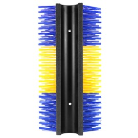 QWORK Livestock Scratch Brush, 15.75 Inch, Cow Grooming Brush with 2 Screws