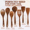 Kitchen Click Wooden Spoons for Cooking, Teak Wood Utensils Set
