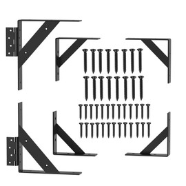 JUGREAT Fence Gate Kit Gate Hardware, Anti Sag Gate Kit Heavy Duty No Sag, Gate Corner Brace Bracket for Wooden Fence Gate-1Pack