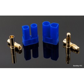 BackBay R/C EC5 5MM Bullet Connectors Plugs Male / Female Pair w/ Spring Style Male Bullets