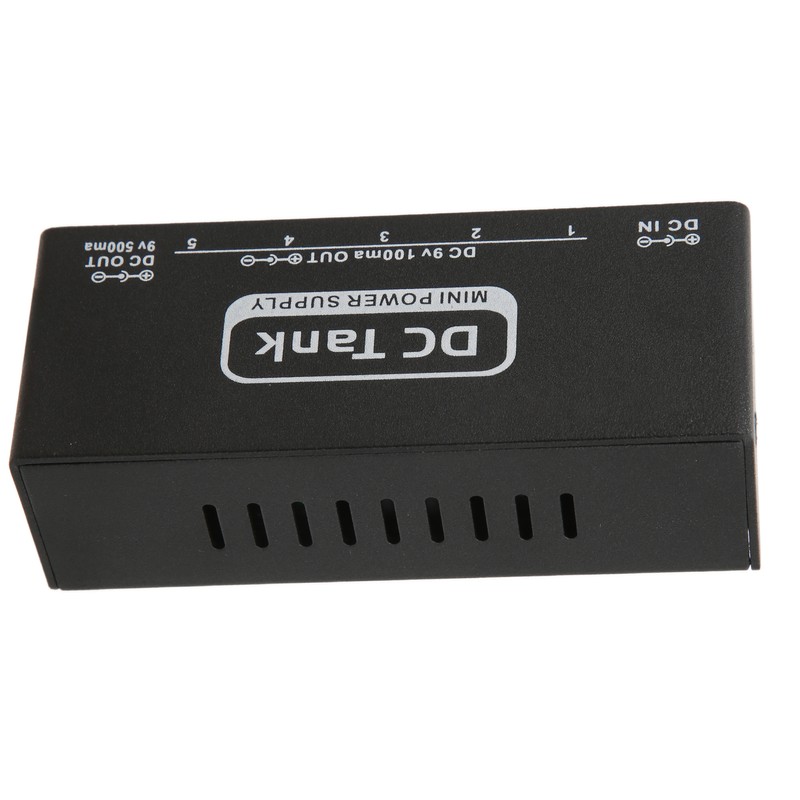Pedal Power Supply 6 Isolated Outputs Metal Black Electric Equipment