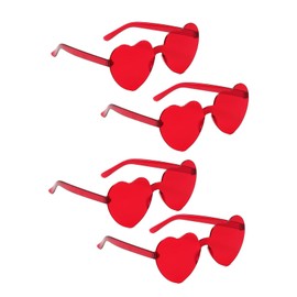 [AirAkl] Cosplay Heart Glasses Red Heart Shape Party Photography Props Fancy Dress Cosplay Birthday Photo Props