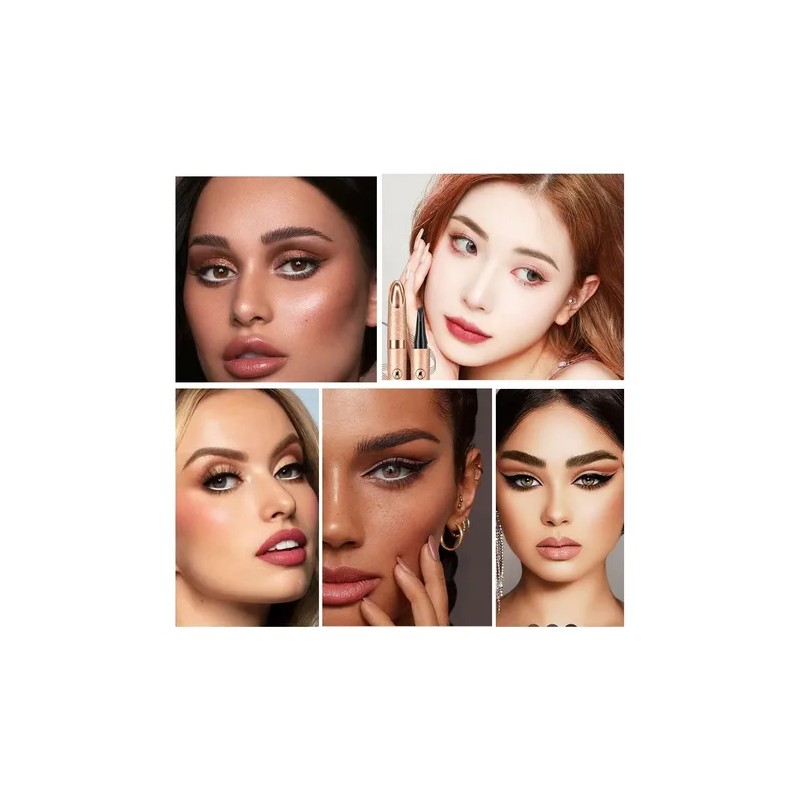 2 Piezas 3d Microblading Cejas Tatuaje Lápiz 4 Tenedor Tip