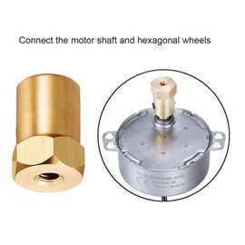 6PCS Turntable motor Synchronous Synchron Motor 50/60Hz AC 100~127V CCW/CW 4W 5-6RPM/MIN CCW/CW with 7mm Flexible Coupling Connector For Cup Turner,Hand-Made, School Project, Model (5-6RPM)