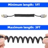GELRHONR 4k HDMI Coiled Cable, Male-to-Male HDMI Extension Cable Spring