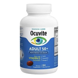 Ocuvite 50+ Con Epa & Dha Zeaxantina Luteína 150 Softgels La Fórmula Más Avanzada De Ocuvite Para Ayudar A Proteger La Salud Ocular Luteína Y Zeaxantina Son Poderosos Antioxidantes