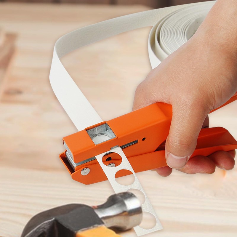 PVC Hole Puncher,Single Hole Punch Heavy Duty - 8mm Adjustable