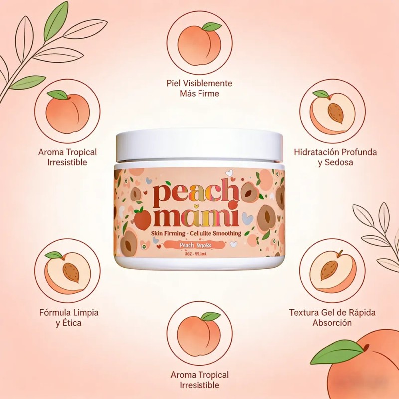 Crema Corporal Reafirmante Peach Mami Anticelulitis