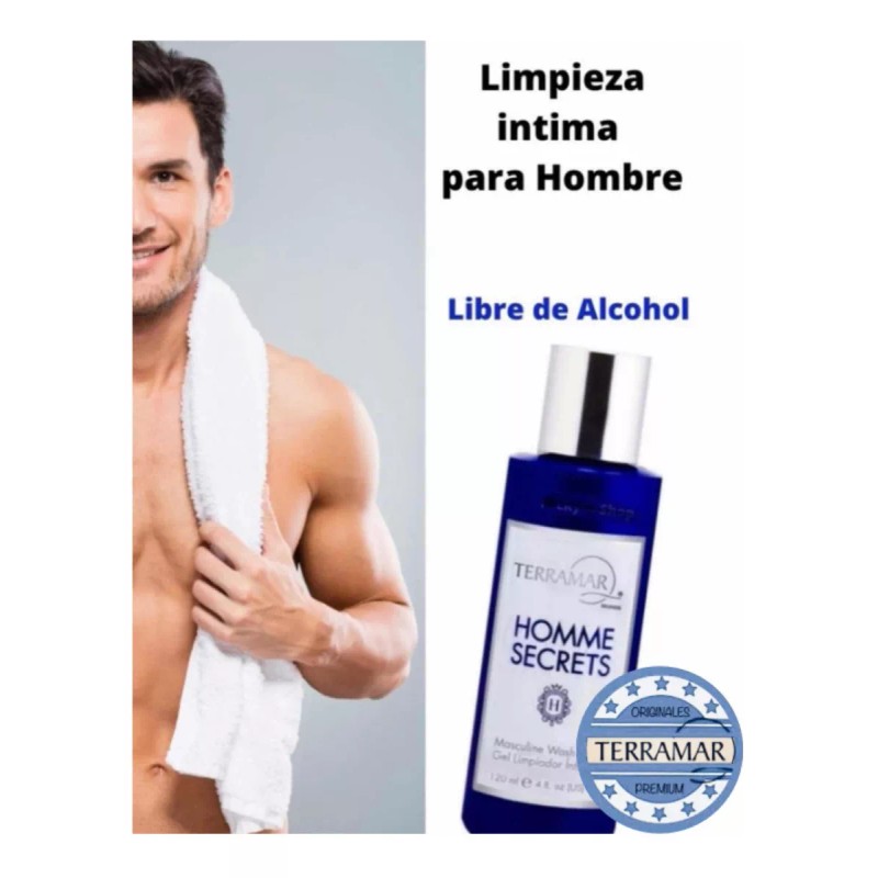 Terramar Shampoo Gel Íntimo Para Hombres Terramar Homme Secrets 120ml