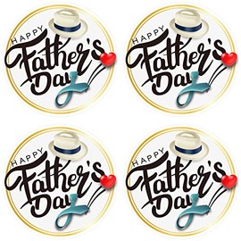 SICOHOME Fathers Day Gift Tag Stickers,Stickers Labels for Father,1.5" Happy Fathers Day Stickers,Father's Day Labels Stickers for Envelope Seals Boxes Cards Party Favor Decorations