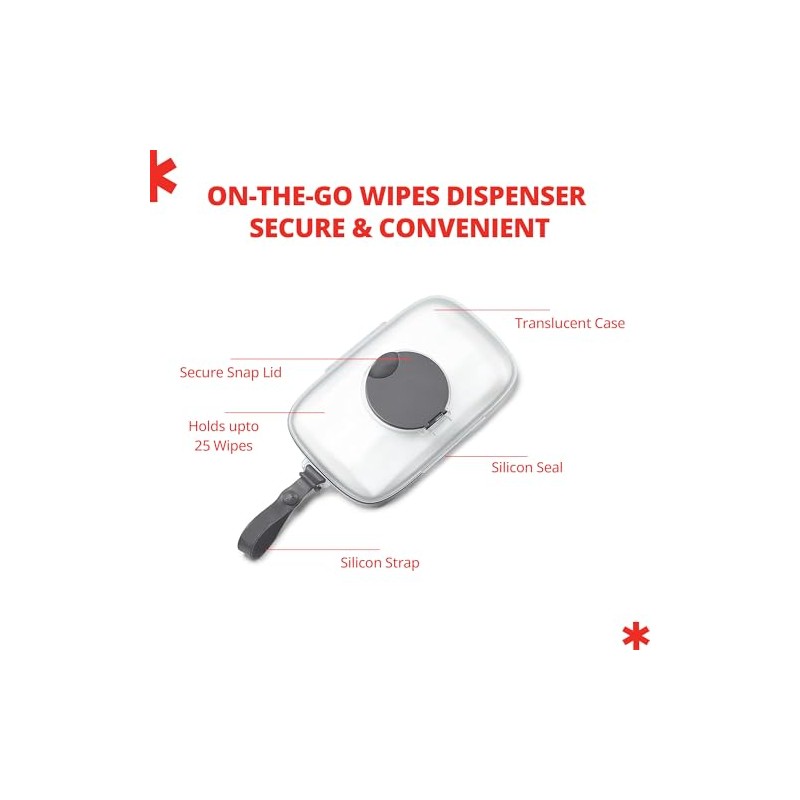 Skip Hop Dispensador De Toallitas Húmedas Para Bebés On-The-Go, Gris