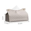 Leadigol Tissue Box Cover, Napkin Box Desktop Storage Case PU