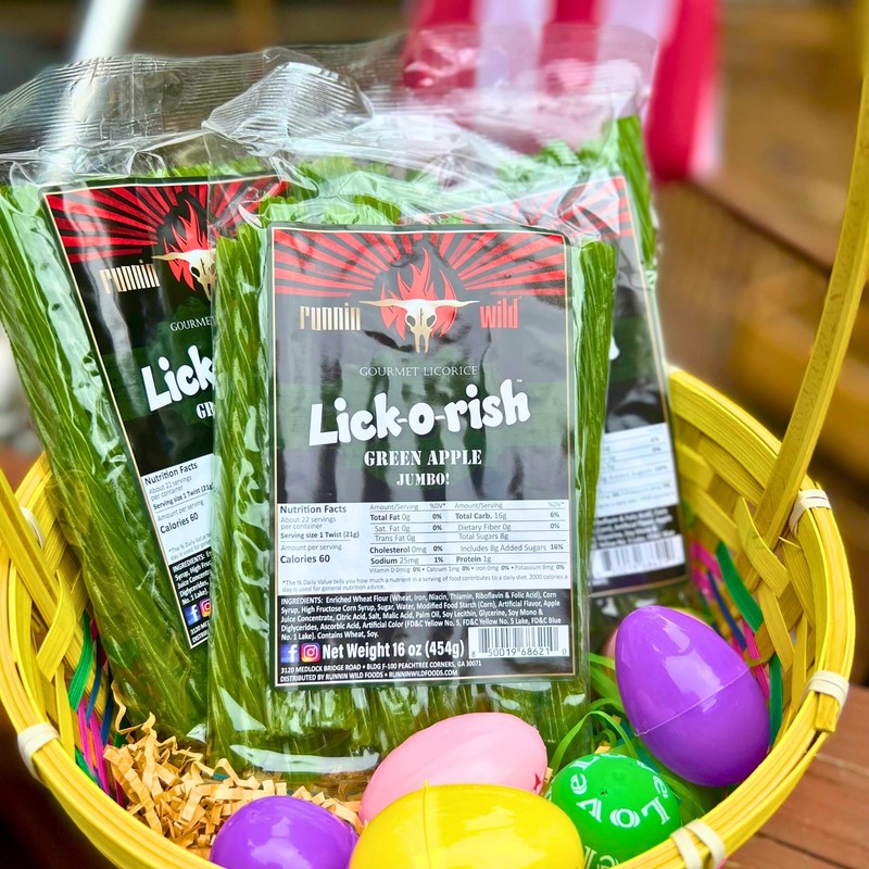 Green Apple Licorice | Lick-o-rish 3 Pounds Total (Set of