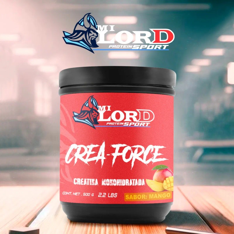 Creatina Monohidratada 500g My Lord En Polvo Varios Sabores Mango