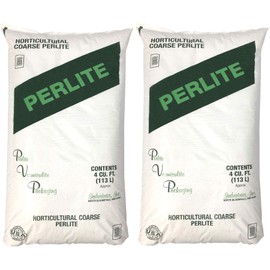 PVP Industries Organic Perlite Planting Soil Additive, White, 4-Cubic Feet (2-Pack)
