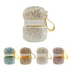 Kids Water Bling Glass Bottle, Rhinestone Bottle with Carrying Loop