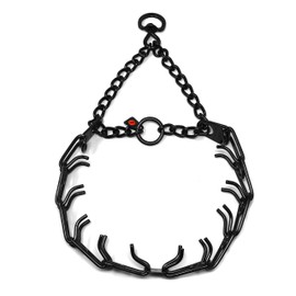 Herm Sprenger Black Stainless Steel Prong Dog Anti Pull Training Collar with Swivel Ultra-Plus Pet Pinch No-Pull Collar, Made in Germany 3.2mm x 23in