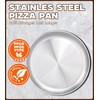 Yuiicaov Stainless Steel Pizza Pan 12 inch, Pizza Pan for