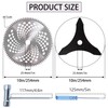 10" x 3 Teeth Carbon Steel Brush Cutter Blades &