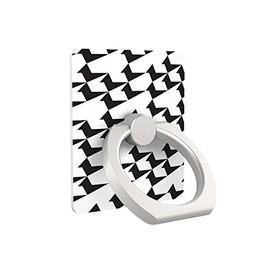 iRing UMS-IR04P20 Smartphone Grip Stand Geo Black White for Smartphones and Tablets Drop Prevention