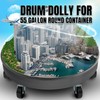 KUAFU 500 lbs Drum Dolly for 55 Gallon Round Container,