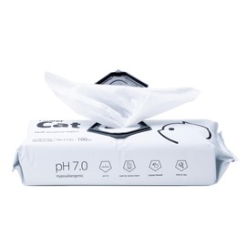 Cat Cleaning Wipes – Catnip-Infused, Fragrance-Free Grooming Wipes Made with Food-Grade Formula, Helps Reduce Plaque & Gently Clean Fur, Paws, & Teeth, 100 Count