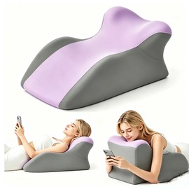 SmileQueen Memory Foam Wedge Pillow for Reading, Legs, Back Support