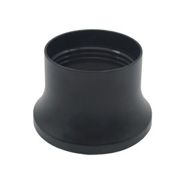 High Screw Ring E27 Plastic Black Diameter 57.5 mm Height 37 mm - Threaded Ring for Lamp Socket, Lampshade or Glass Elements