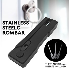 GGUFAY Lock Picking Set, Foldable Lock Picking Tool Set, Lock Picking Fidget Set, Compact and Portable Rake Pick Clock, Decompression Tool Pick Set, Silver