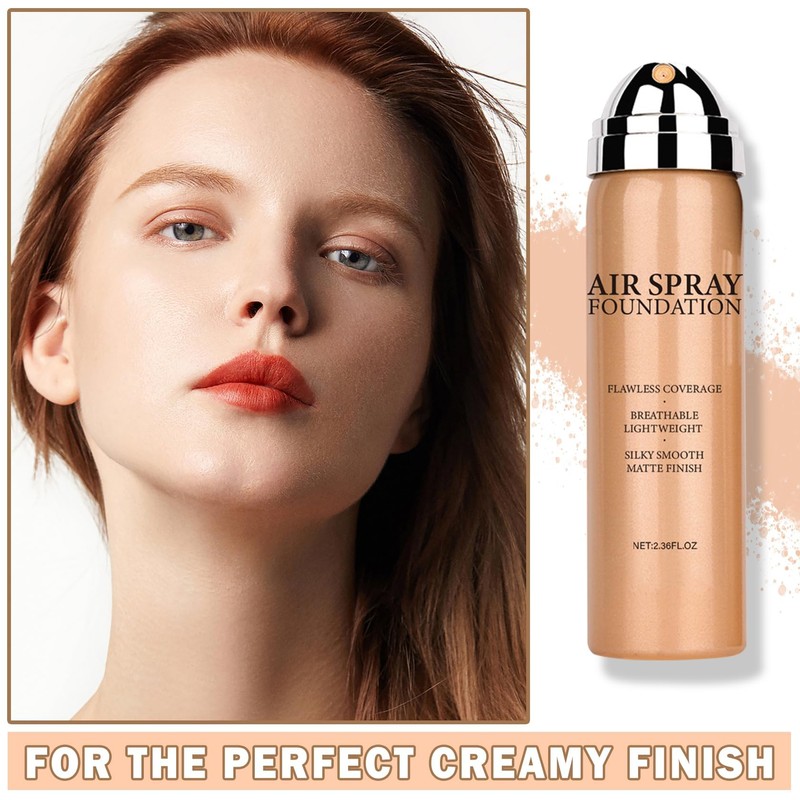 Flawless AirBrush Foundation High Coverage Smooth Creamy - Warm Porcelain