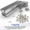 PATIKIL 4545 Series M4 T Nut, 50 Pcs T-Slot Nut