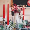 14 Pack Glowing Red Tapers Candles- 10-Inch unscented Candles for