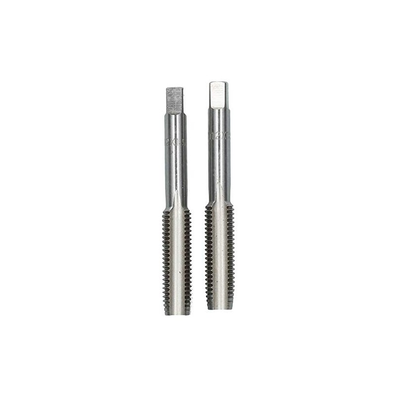 M12 x 1.5mm Metric Tap Set, Tungsten Steel, Taper and