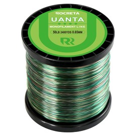 ROCRETA UANTA Monofilament Fishing Line - Superior Strength - Mono Fishing Line 3-100LB,Ultimate Fishing Line Leader Materials - 2025 New Fishing Line Unique Camo Design
