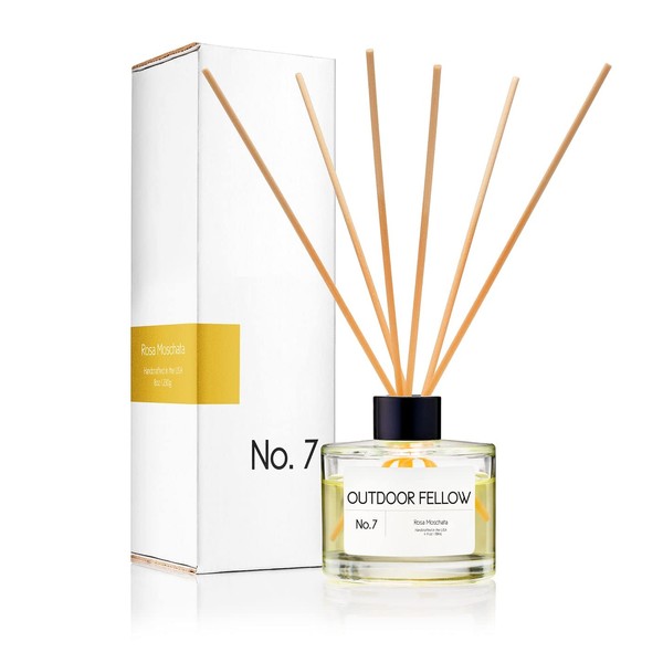 Outdoor Fellow Rosa Moschata (Musk Rose) Reed Diffuser Set -