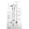 Steamer Sight Glass Water Gauge Valve Set for 5/8" Diameter