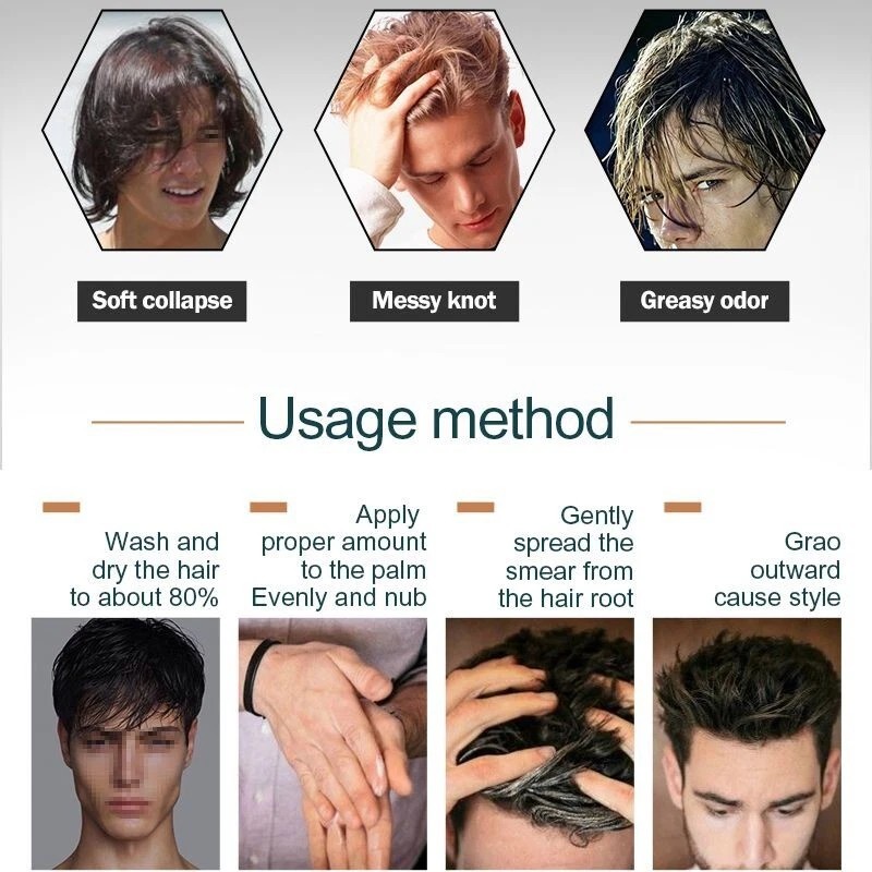 Sevich 80g Hair Styling Matte Hair Clay Strong Hold Moisturizing