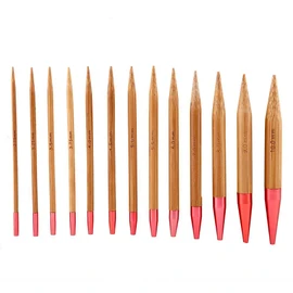 Circular Knitting Needles Ring Set Interchangeable Carbonized Bamboo Needles Set Aluminum